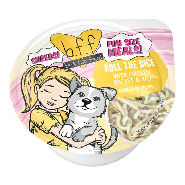 - Tear stain dog foodBFF D Cup Roll the Dice Chicken & Rice 2.7oz