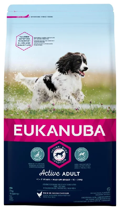 - Special food for puppiesEukanuba Adult Medium Breed