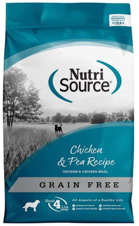  -Chicken-flavored dog foodNutriSource Dog Food,  Grain Free Chicken, 15lb