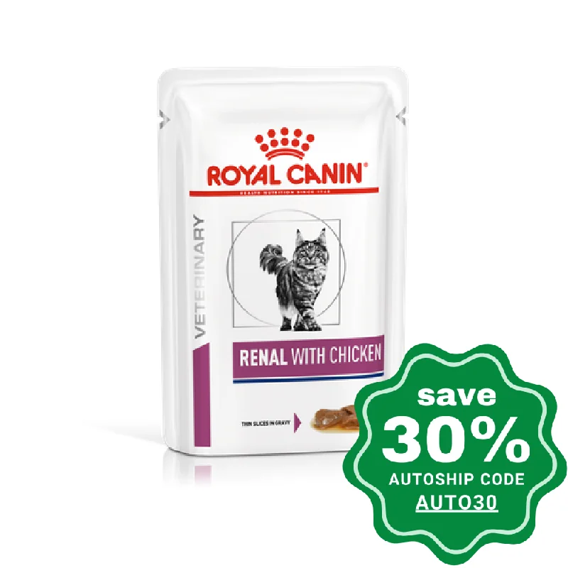 Royal Canin - Veterinary Diet Renal Pouches for Cats - Chicken - 85G (min. 12 Pouches)