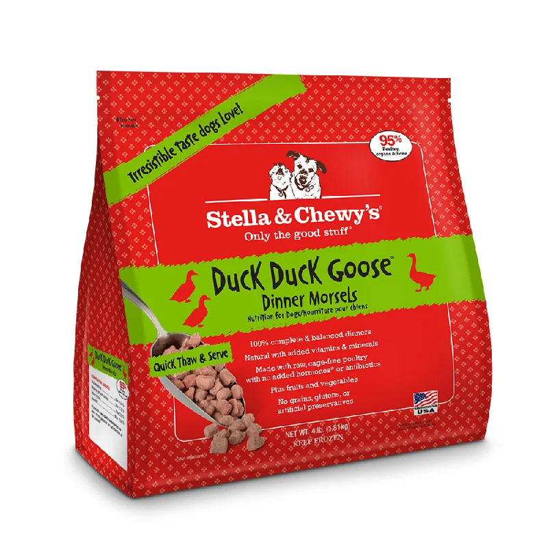 - Special food for puppiesStella & Chewy's Duck Duck Goose Grain-Free Frozen Raw Dinner Morsels Dog Food