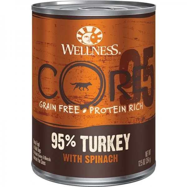- Food for picky dogsWellness D Can Core 95% Turkey/Spinach 12.5oz